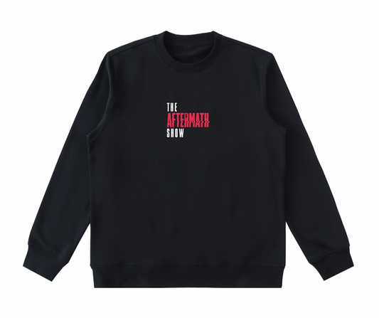 Long Sleeve Black Crewneck Sweatshirt