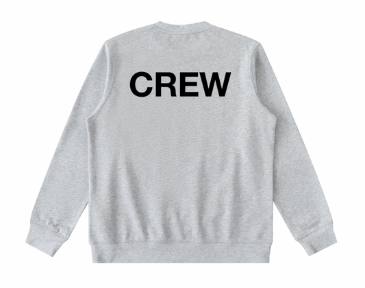 Long Sleeve Grey Crewneck Sweatshirt