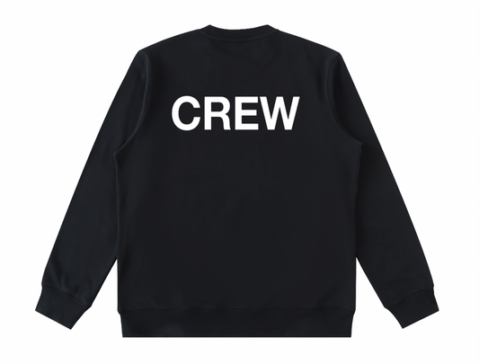 Long Sleeve Black Crewneck Sweatshirt